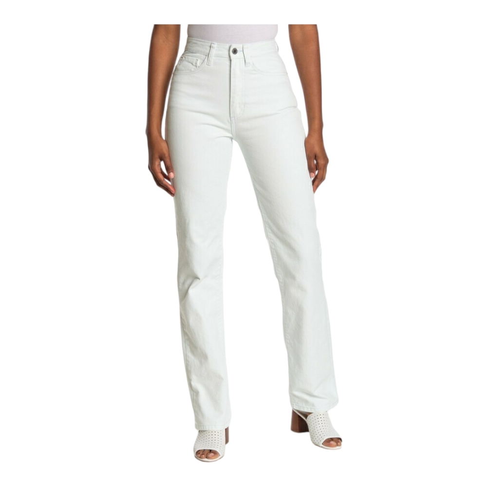 Weworewhat Super-Bleached Kick Flare Strech Denim Jeans Size 25